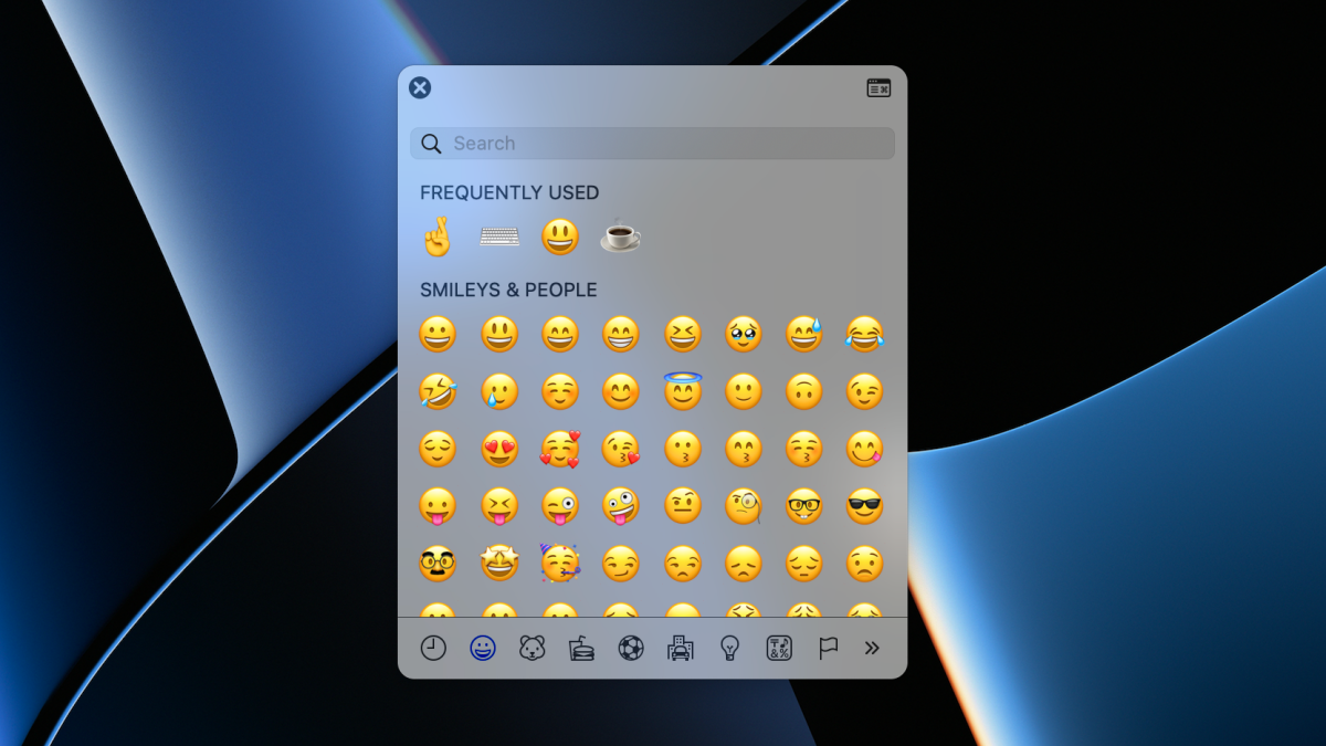 Built-in Emoji Keyboard on Mac